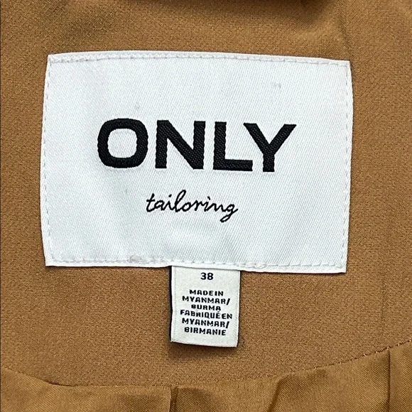 Camel Single-Button Blazer by ONLY in size 8 - Picture 10 of 11